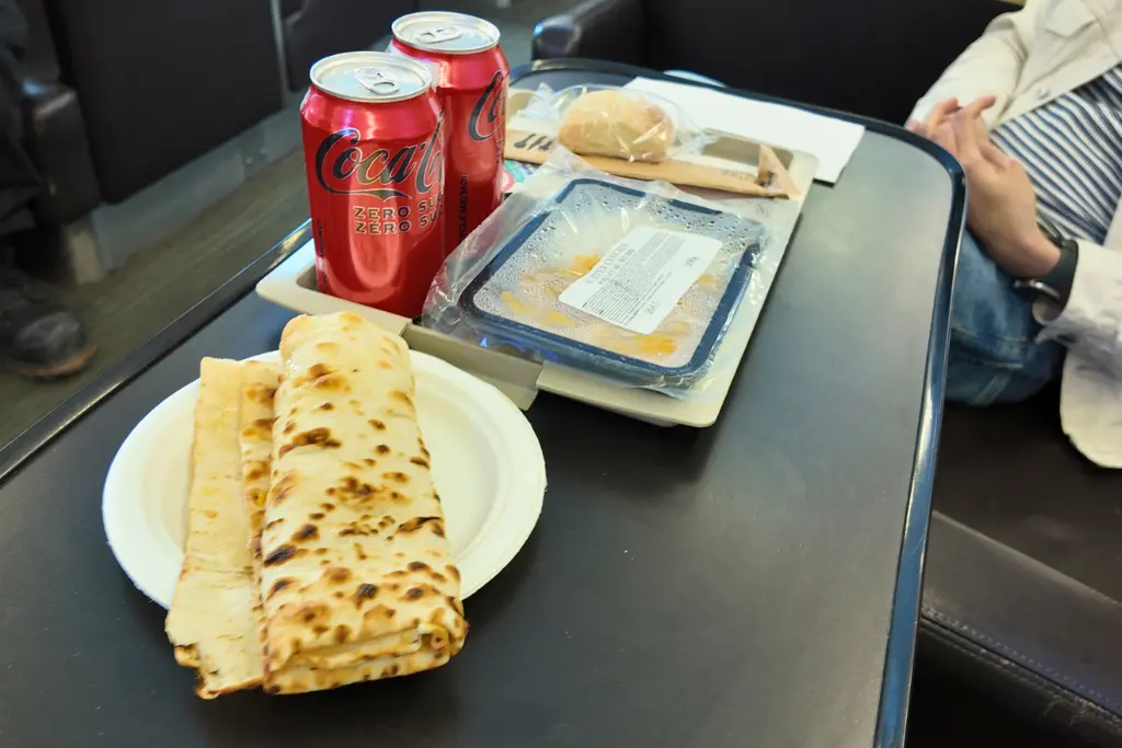 Food in Economy class on The Canadian