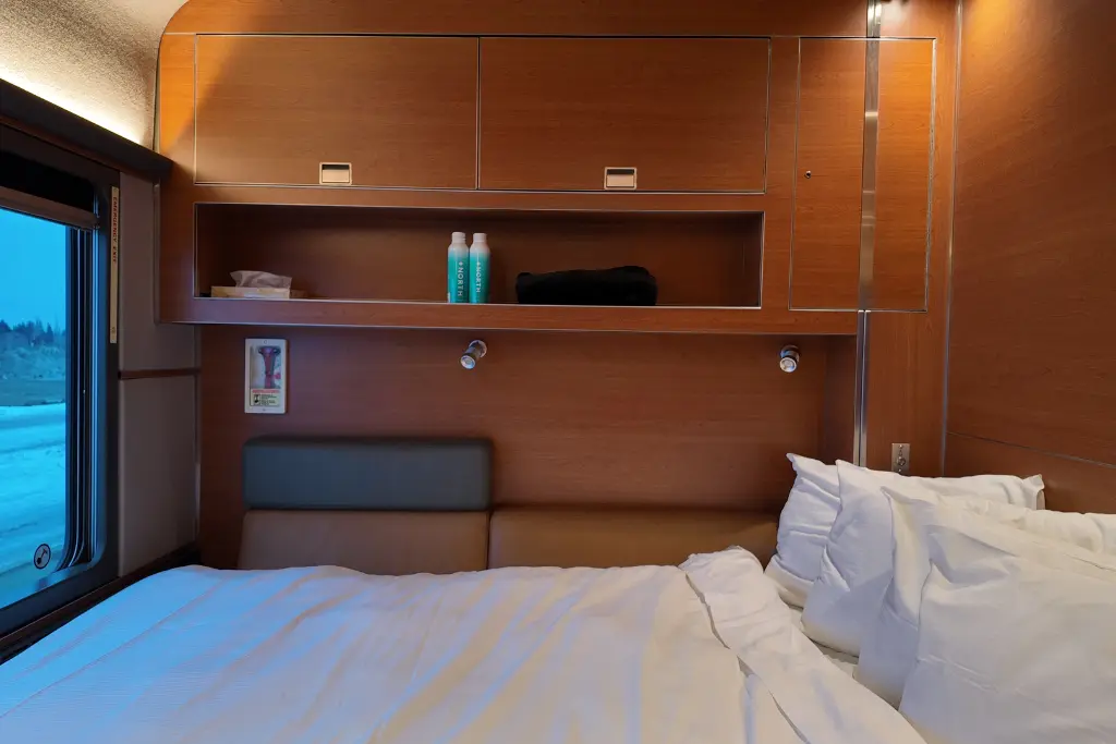 Bed in Prestige Class on The Canadian