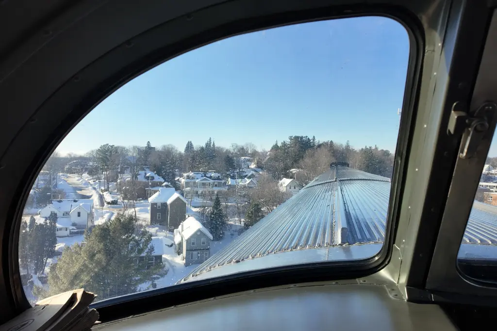 View from the Observation car on The Canadian