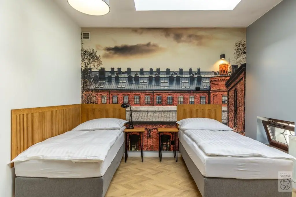 Flaming Hostel Lodz twin room
