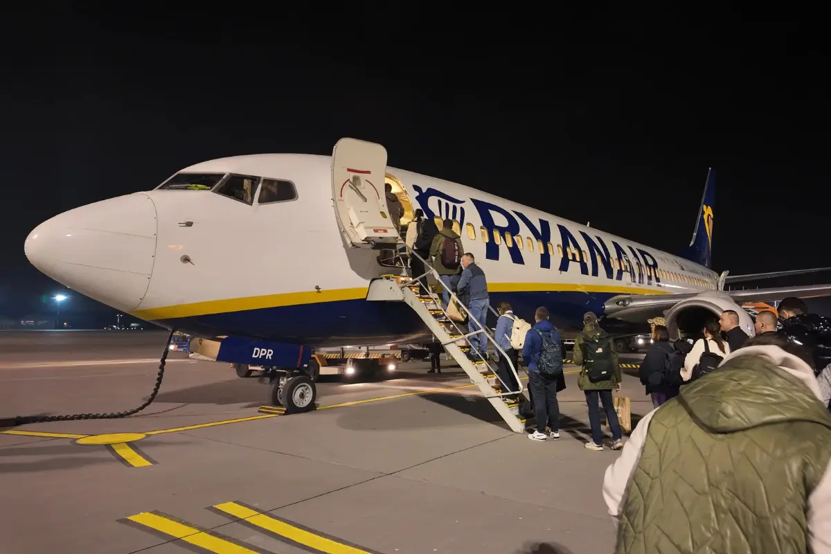 Ryanair plane in Lodz