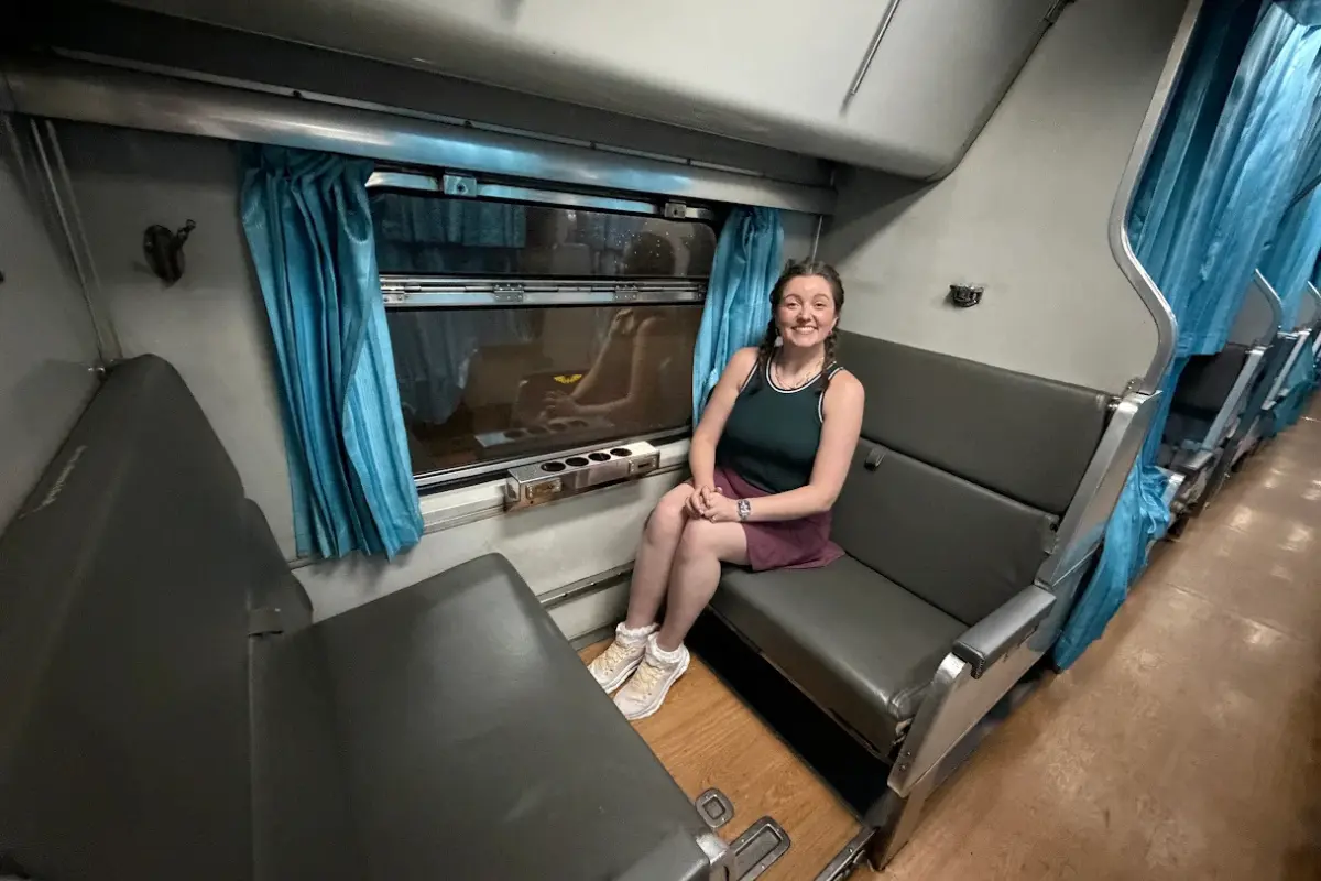 second class on the thailand sleeper train