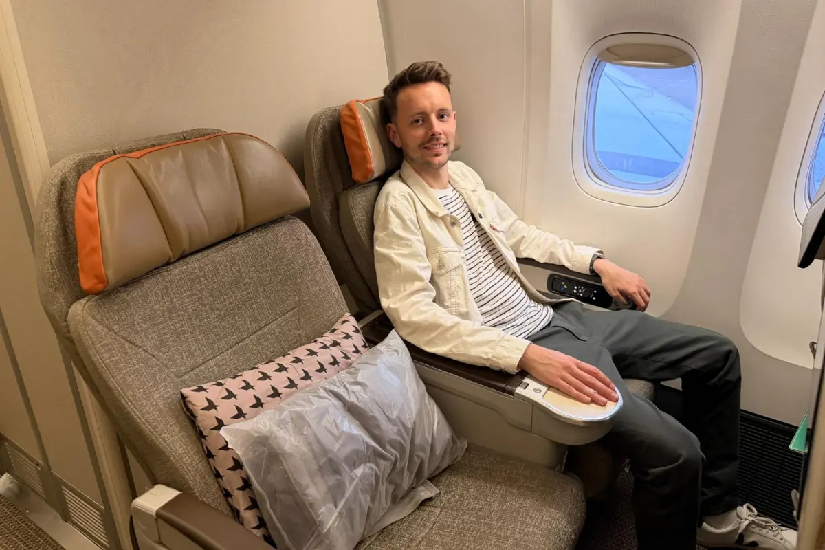 James premium economy eva
