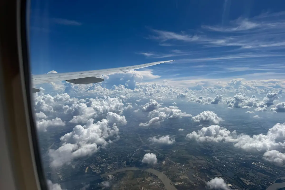 View from EVA plan landing