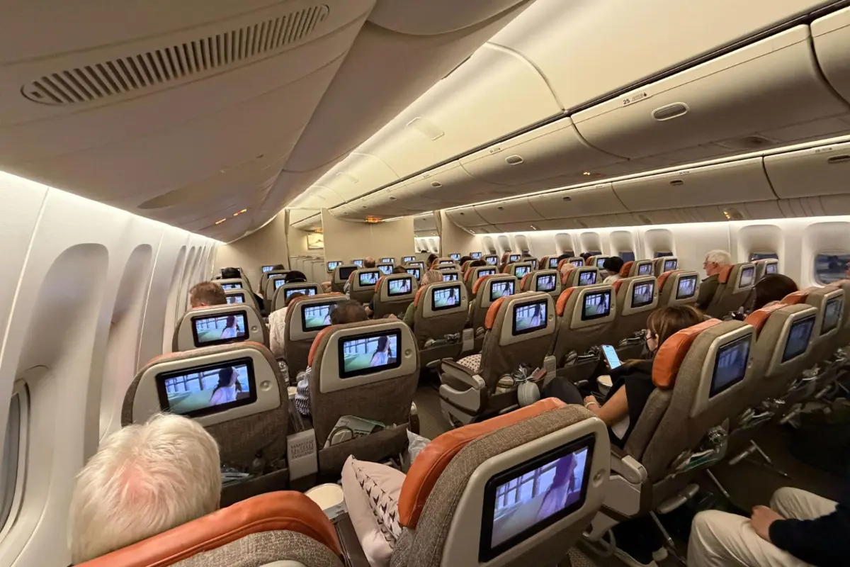 Premium Economy EVA flight