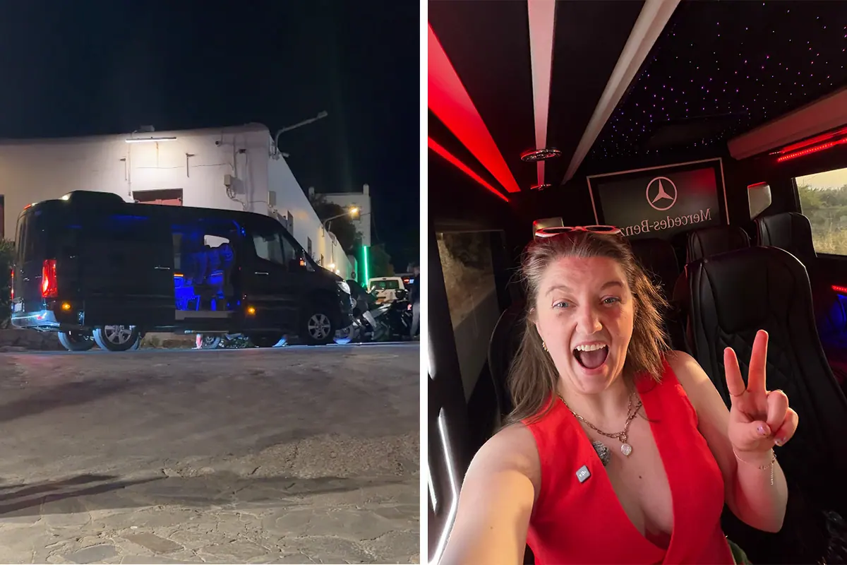 Mykonos Party Bus
